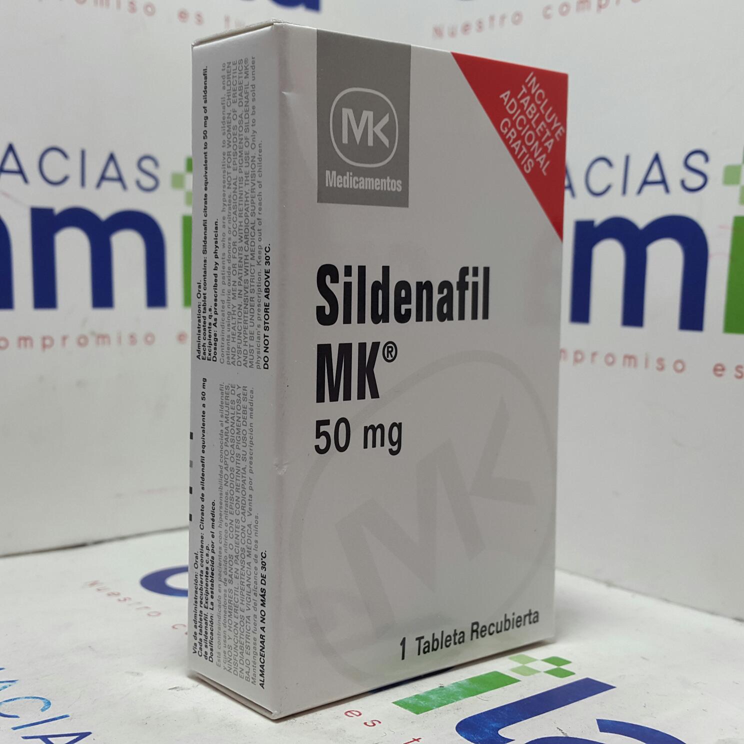 SILDENAFIL MK  50MG X 2 TABLETAS